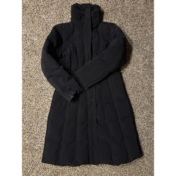 Perry Ellis Portfolio Women's Med Black Full Legnth Down Winter Coat